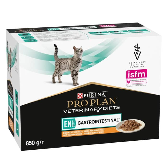 Pro Plan Veterinary Diets EN Gastrointestinal veterinārie konservi kaķiem gremošanai ar vistu 85 g